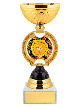 Кубок наградной в стиле хохломской росписи – KM3046